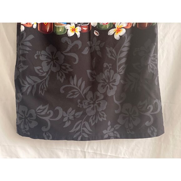 VTG Pacific Legend Hawaii SS Black Aloha Shirt Button Down Beer Bottle Floral M - Picture 16 of 16